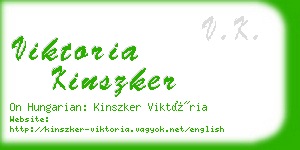 viktoria kinszker business card